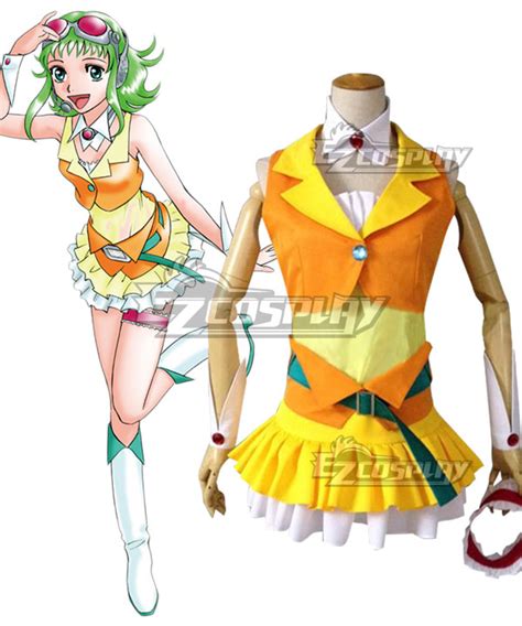 Vocaloid 2 Gumi Megpoid Yellow And Orange Cosplay Costume
