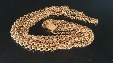 Napier 4 Strand Gold Toned Necklace Vintage Catawiki