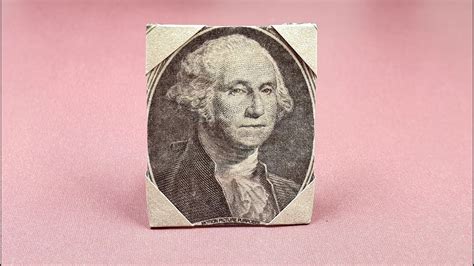 Phong Tran Origami Dollar Origami George Washington Photo Frames