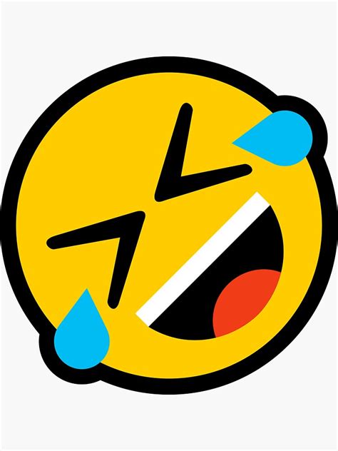 Rofl Emoji Sticker For Sale By Feelklin Redbubble