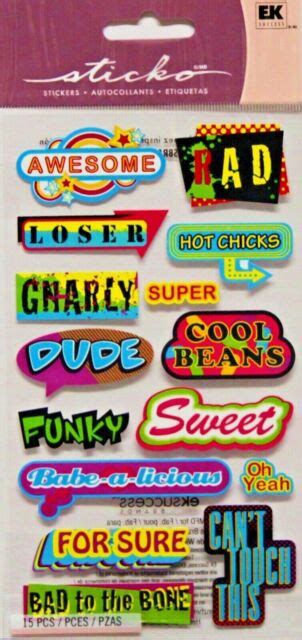 Sticko Stickers Old School Caption Words Phrases Captions For Sale