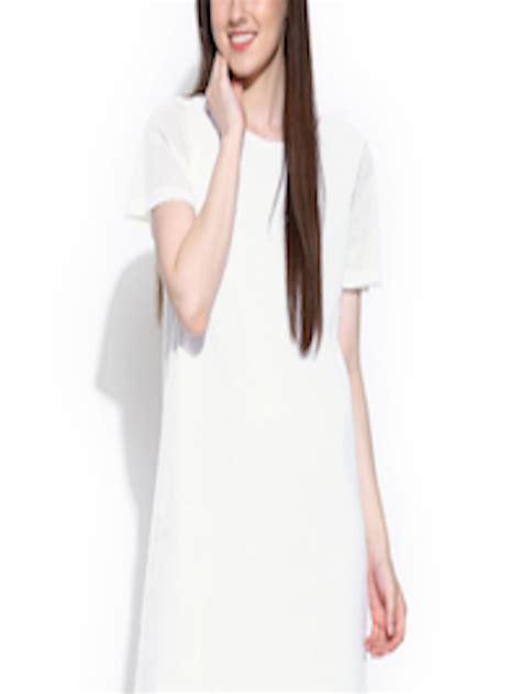 Buy Vero Moda White Sequinned Shift Dress Dresses For Women 810723