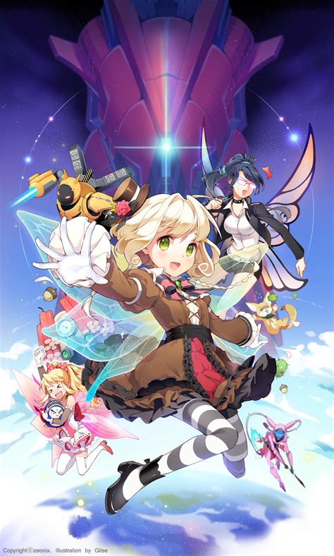 Flying Girls Image By Gilse 1654609 Zerochan Anime Image Board