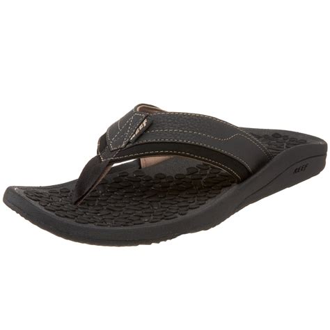 Reef Mens Playa Negra Thong Sandal In Black For Men Lyst