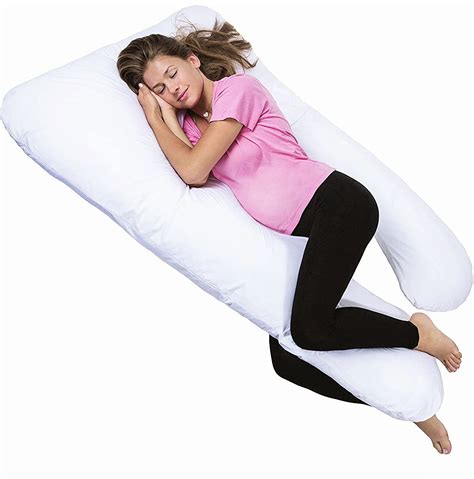 A body pillow that's comfortable and helps sleep well is crucial for people with back pain, sciatica, gastric reflux, fibromyalgia, pregnant women, recovering injuries, snoring and others who have. PharMeDoc Total Body Hypoallergenic Pillow - U Shaped - With Detachable Extension - Comfortable ...