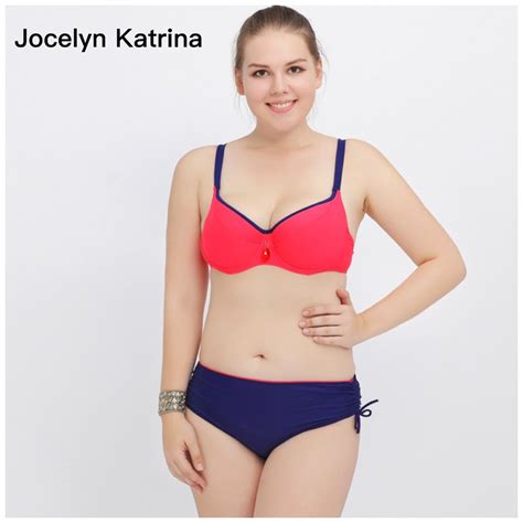 Jocelyn Katrina 2017 Middle Waist Push Sexy Bikini Set Swimsuit