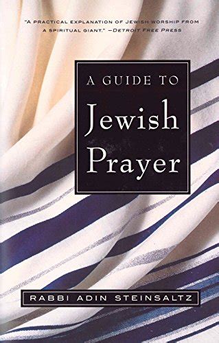 Guide To Jewish Prayer By Steinsaltz Adin Paperback Book The Fast Free