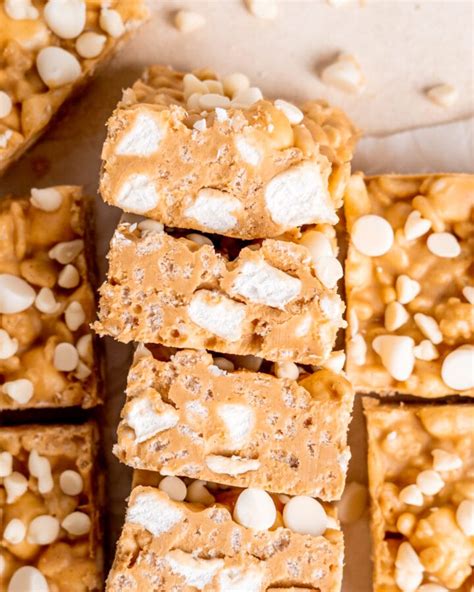 Easy Chocolate Peanut Butter Rice Krispies With Marshmallows Broken