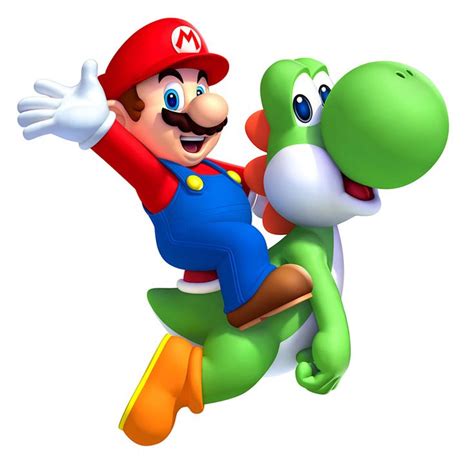 Mario And Yoshi Characters And Art New Super Mario Bros U Super Mario Mario Yoshi Mario