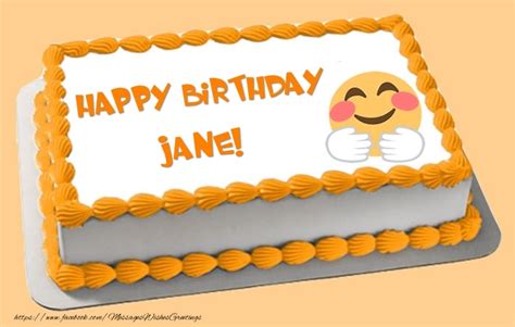 Happy Birthday Jane Cake 🎂 Greetings Cards For Birthday For Jane