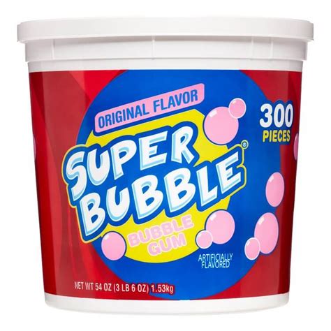 Bubble Bubble Gum Original Super 300 Count Bubble Gum