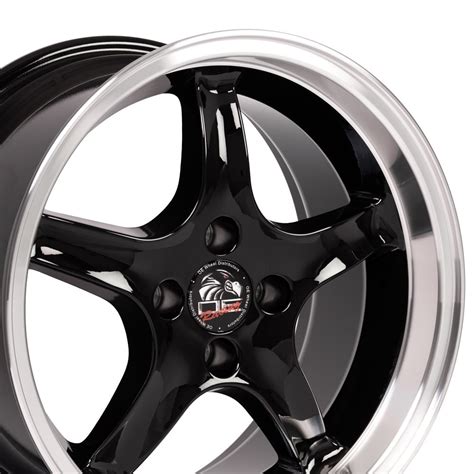 New 17 Inch Aluminum Wheel Rim For 79 93 Ford Mustang 4 Lug Black