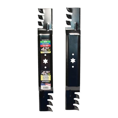 Mulching saves time by replacing the need for raking, bagging and hauling away leaves and clippings. MaxPower 2 Blade Commercial Mulching Set for Many 42 in ...