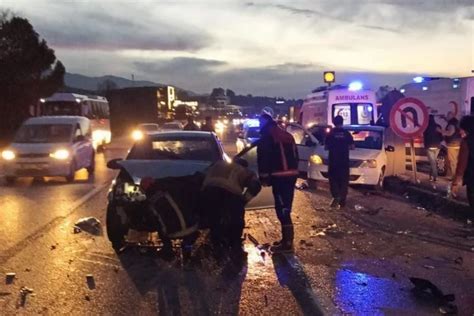 Bursada Korkun Trafik Kazas L Ve Yaral Lar Var Yeni Marmara