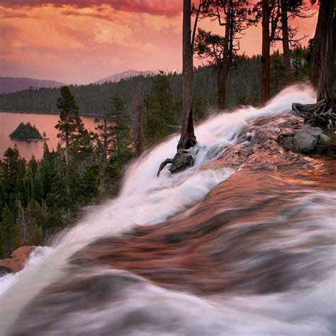 Lower Eagle Falls And Emerald Bay South Lake Tahoe California