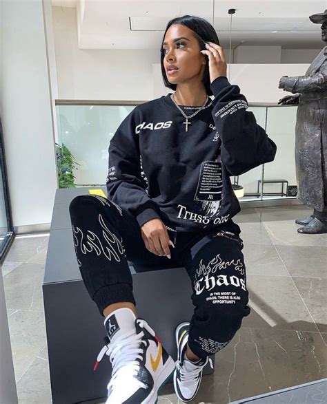 Back To College Streetwear Two 2 Piece Set Women Tracksuit Female White