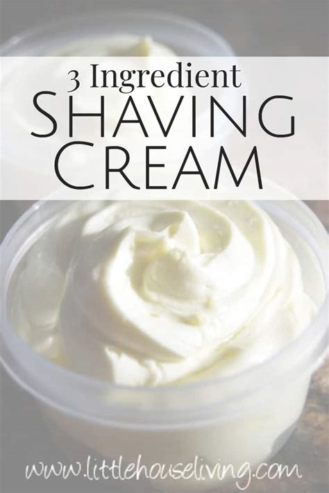 Easy Homemade Shaving Cream The Best Diy 3 Ingredient Recipe