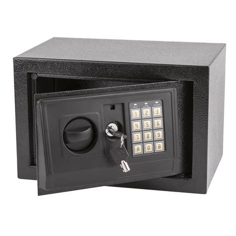 electronic safe security box 0 42cu ft deluxe digital security mini safe box w keypad upgraded