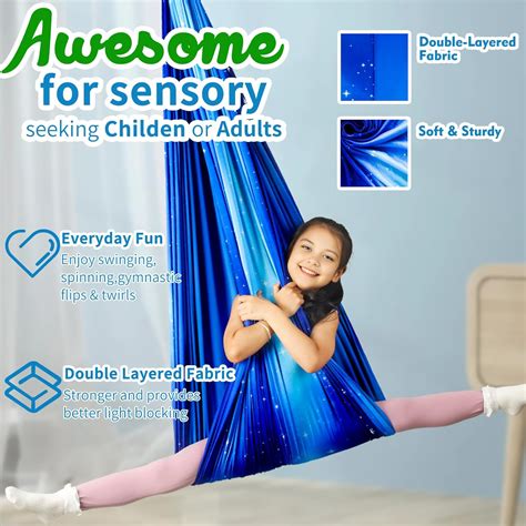 Sensory Swing For Kids And Adults Indoor And Outdoor Double Layer Therapy