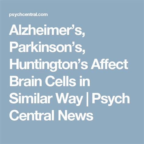 Difference Between Huntingtons And Parkinsons