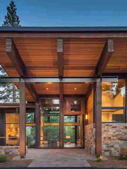Stunning Mountain Home In Lake Tahoe Evokes Contemporary Barn Feeling