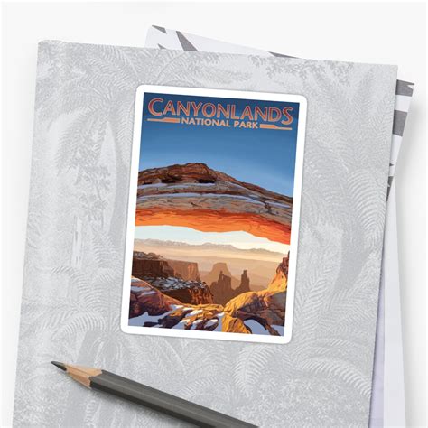 Canyonlands National Park Utah Vintage Travel Decal Sticker By