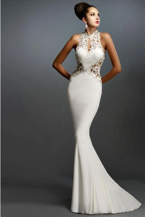 Buy Graceful Mermaid White Evening Dresses Elegant