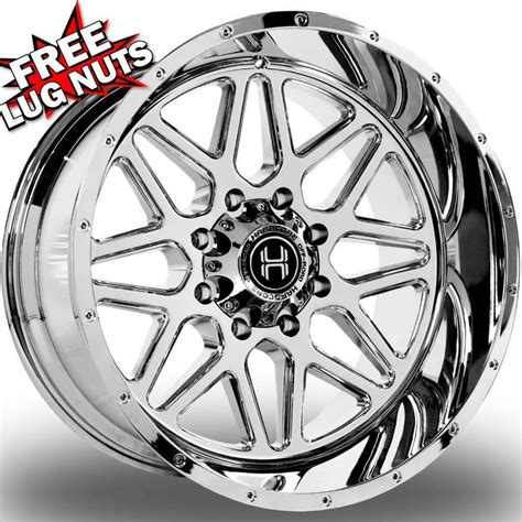 24 Inch 24x12 Hardcore Offroad Hc18 Chrome Wheels Rims 8x170 44 Ebay