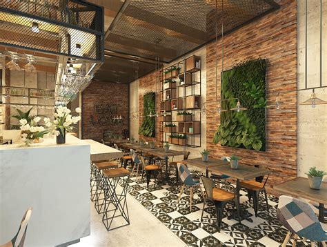 Simple Cafe Design By Chrismas Ardianto At