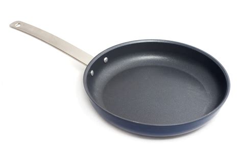 Clean Empty Non Stick Frying Pan On White Free Stock Image