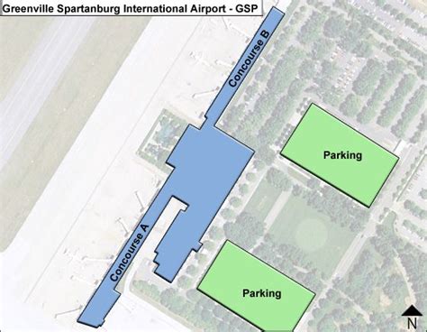 Greenville Spartanburg Gsp Airport Terminal Map