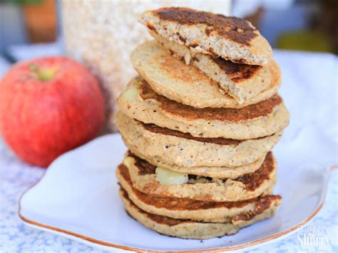 How To Make Fluffy Vegan Apple Pancakes Glutenfree Option Greeny