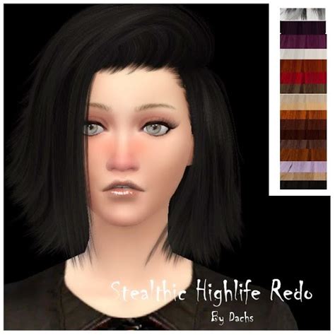 My Sims 4 Blog Stealthic High Life Hair Recolors By Dachs
