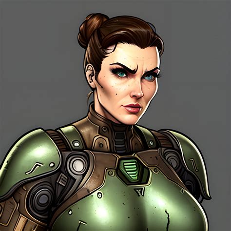 Strong Fat Girl From Fallout Brotherhood Of Steel Armor Pine Arthub Ai