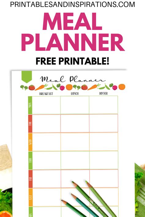 Free Printable Meal Plan Printable Templates Free