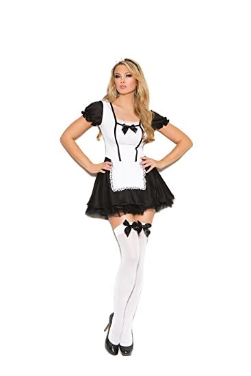 Womens Classic Sexy Maid Adult Role Play Costume Clothing