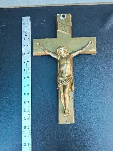 8x14and Inri Wall Cross Crucifix Jesus Christ Christian Catholic From