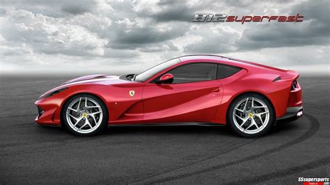 3 2018 Rosso Settanta Ferrari 812 Superfast Side Angle Sssupersports