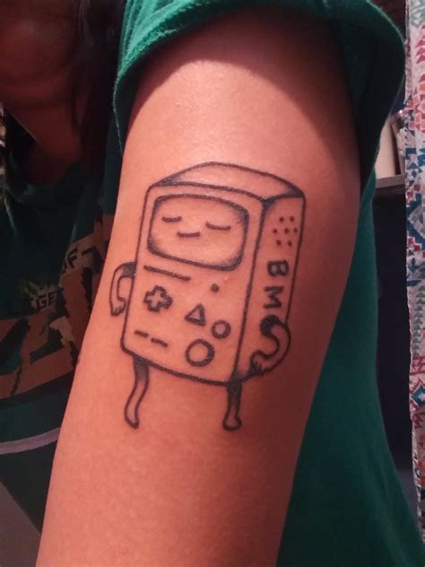 Bmo From Adventure Time Tattoo Done By Dwayne From The Tower Tattoo In