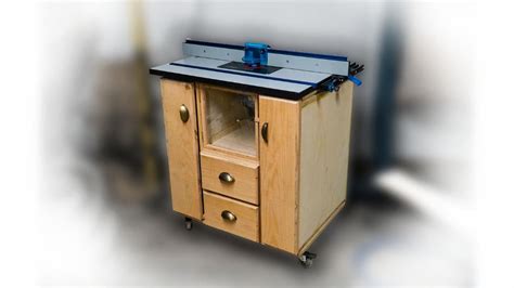 This Feature Rich Router Table Featuring Vertical Sliding Drawers The