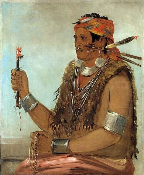 Tecumseh Native American Mystic Warrior Hero And Military Leader Of