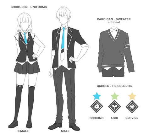 Uniforms By Shokusen Admin On Deviantart Anime Uniform Fantasy
