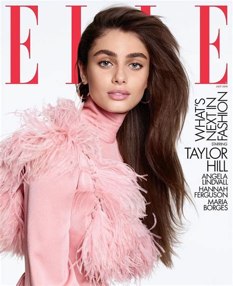Taylor Hill Elle Magazine United States July 2018 Fashion Cover