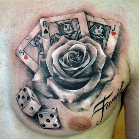 Dice are good elements to use, and they make for beautiful tattoo designs. Top 87 Playing Card & Poker Tattoo Ideas 2020 Inspiration Guide | Card tattoo, Playing card ...