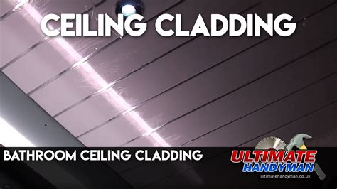 Yes, you can use the same plastic panels for walls and ceilings. Bathroom ceiling cladding - YouTube