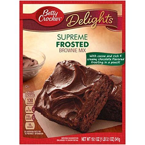 Betty Crocker Delights Supreme Frosted Brownie Mix 191 Oz Pack Of