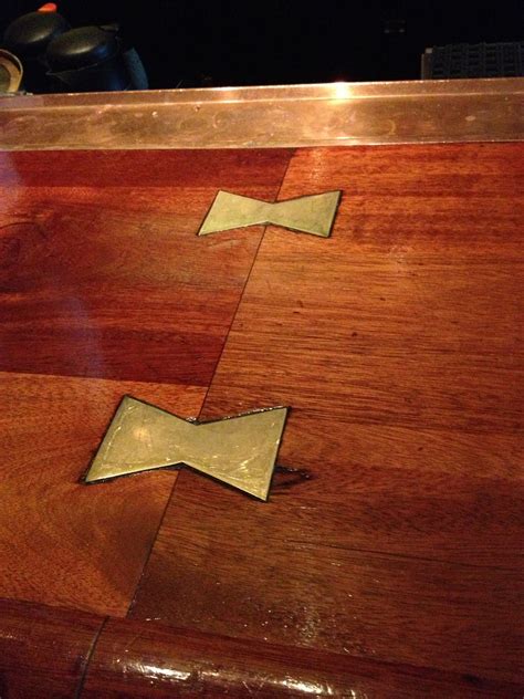 Brass Bow Tie Joints Woodworking Pinterest Brass Hinges Joinery