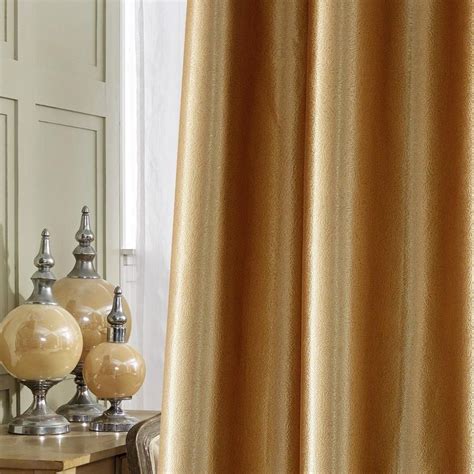 Koting Gorgeous Gold Blackout Curtains Thermal Insulated Drapes For
