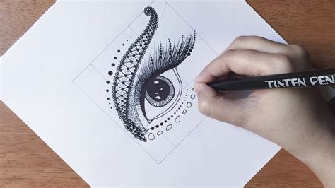 Easy Way To Draw Eye Mandala Step By Step Drawing And Doodle