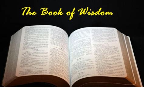 Is The Book Of Wisdom In The Jewish Bible